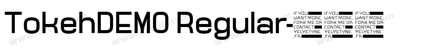 TokehDEMO Regular字体转换